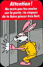 Paris Subway Rabbit